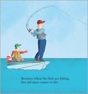 sample page  Why Does Grandpa Love to Fish?