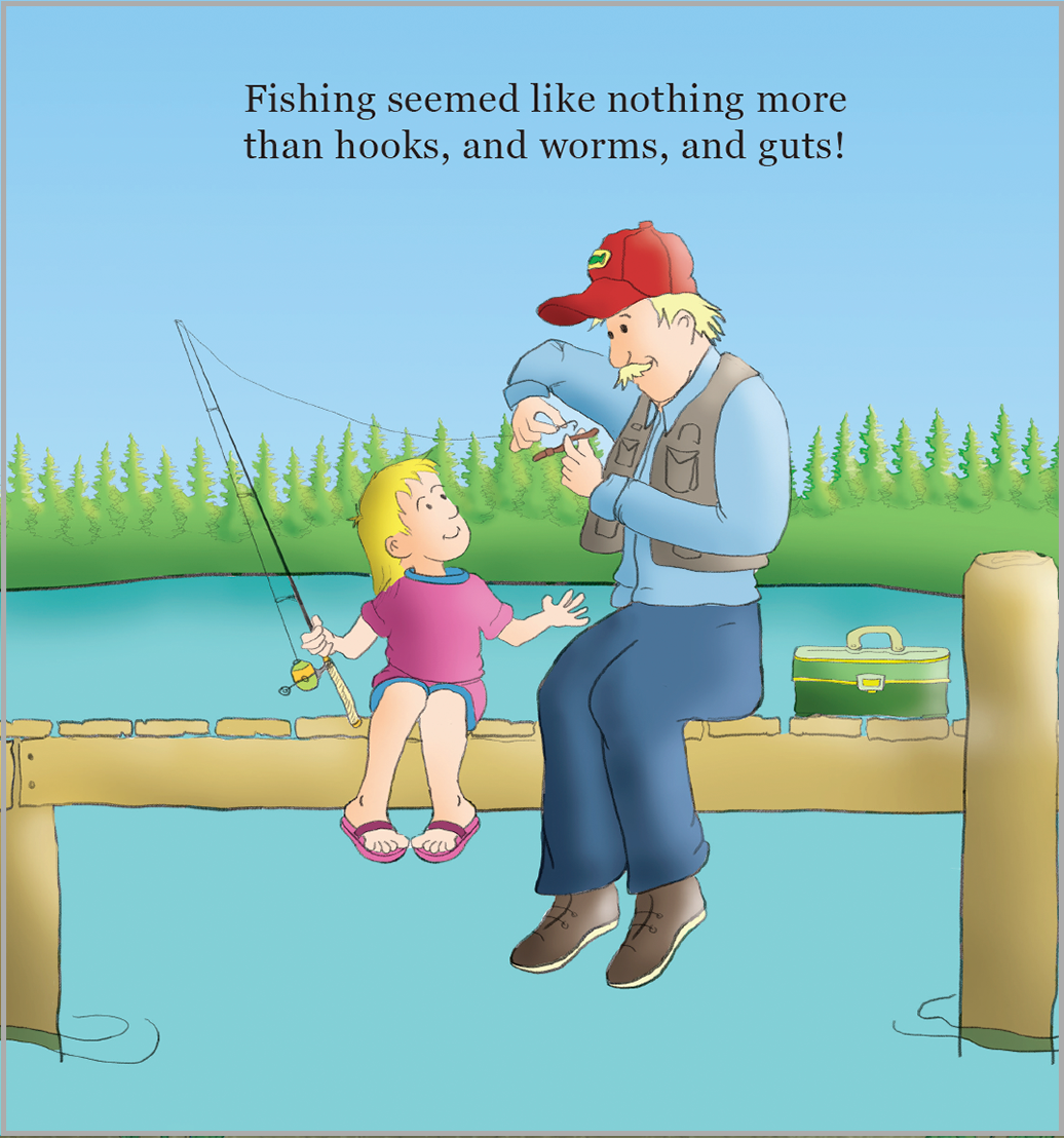 sample page  Why Does Grandpa Love to Fish?